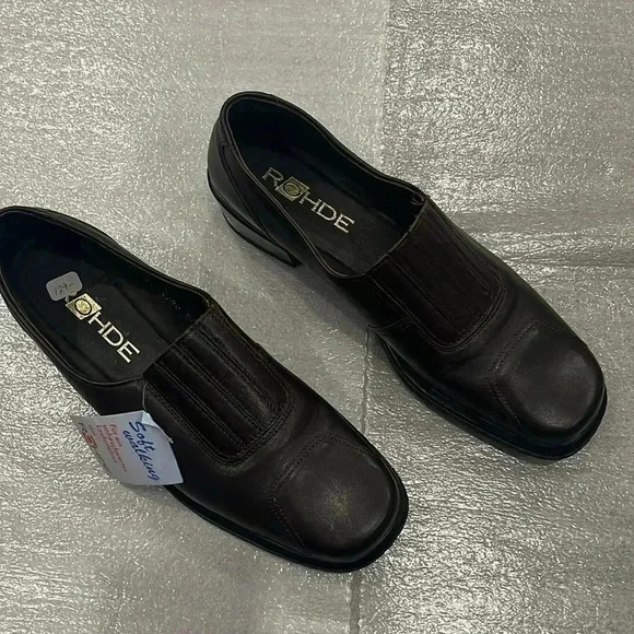 [7]ROHDE  Slip On Brown Leather Women Dress/Walking Shoes - Picture 2 of 9